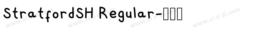 StratfordSH Regular字体转换